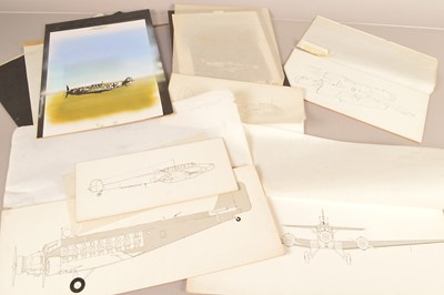 Lot 468 - A collection of Aviation drawings
