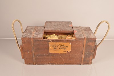 Lot 494 - A War Department issue ammunition crate