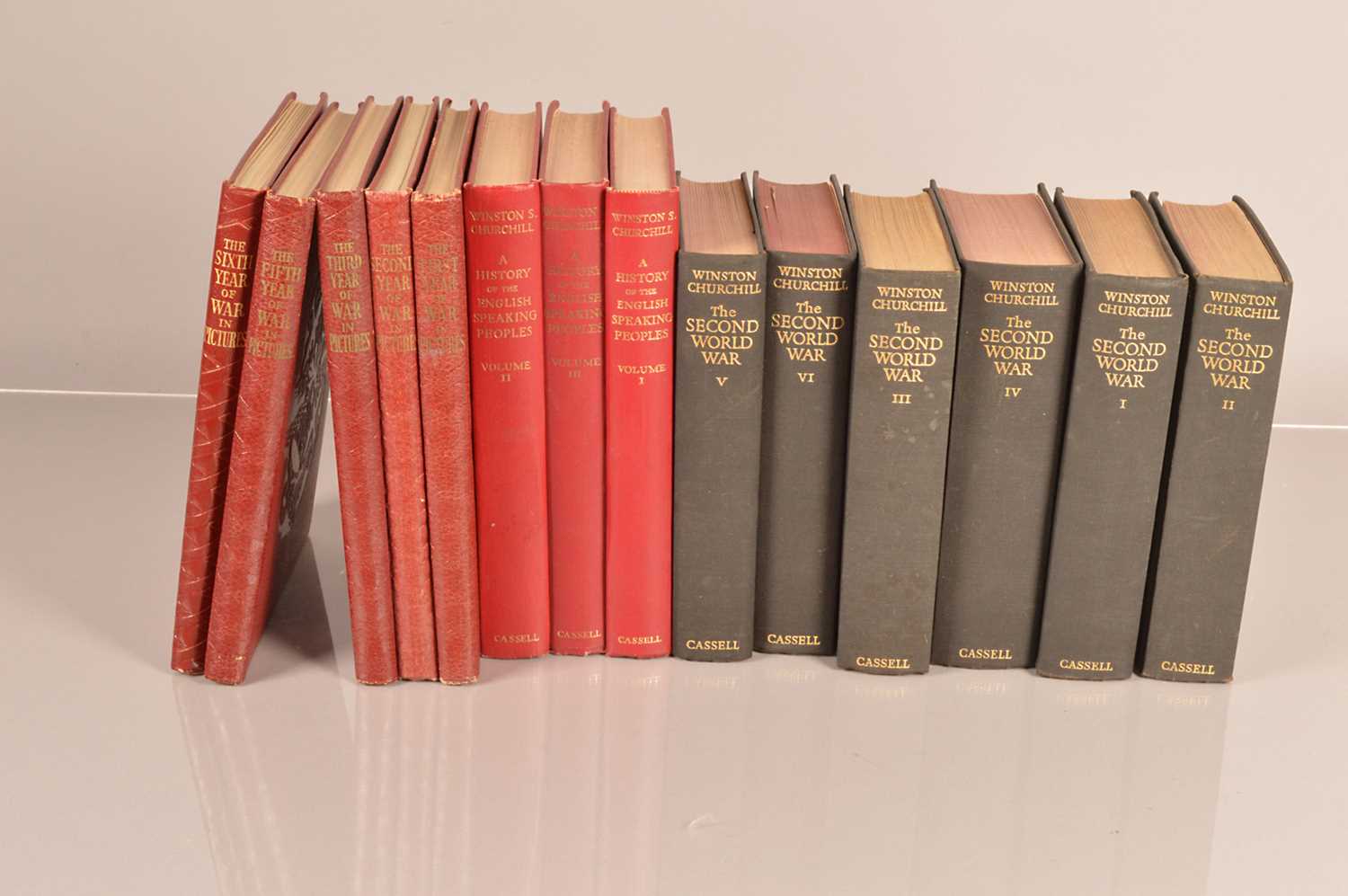 Lot 498 - Six Volumes of Winston Churchill's The Second World War by Cassell