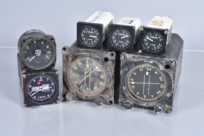 Lot 508 - An assortment of Aviation dials and gauges