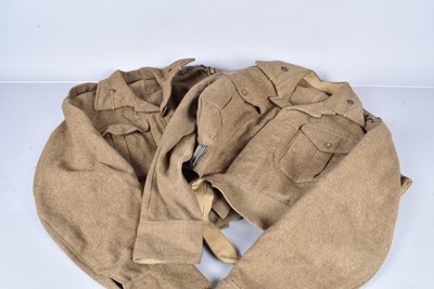 Lot 515 - Two WWII period Oxfordshire & Buckinghamshire Light Infantry battle blouse uniforms