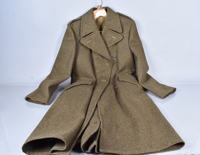 Lot 517 - An Overseas Khaki Green Great Coat