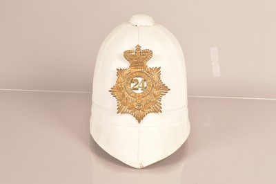 Lot 542 - A 24th Regiment of Foot Pith Helmet