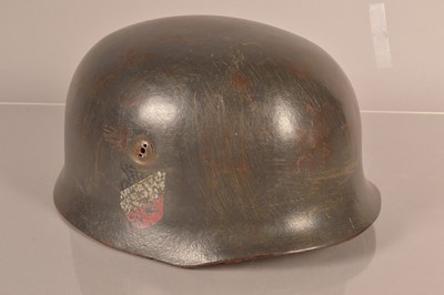 Lot 544 - A German Double Decal Paratrooper's Helmet