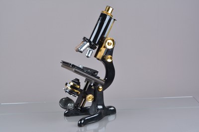 Lot 19 - A mid 20th Century lacquered and black-lacquered brass W Watson & Sons Compound 'Service' Microscope