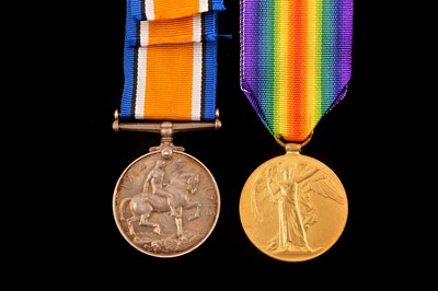 Lot 697 - A WWI Nottingham & Derbyshire Regiment duo