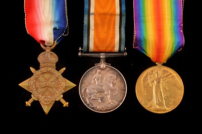 Lot 698 - A WWI Worcestershire Regiment Trio