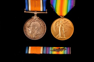 Lot 710 - A WWI Royal Engineer medal duo