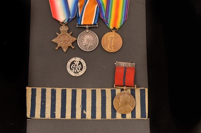 Lot 711 - A WWI Coldstream Guards and Metropolitan Police medal Group