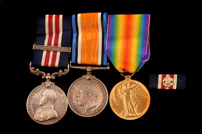 Lot 715 - A Royal Engineers 461st Field Company Military and Bar medal group of three