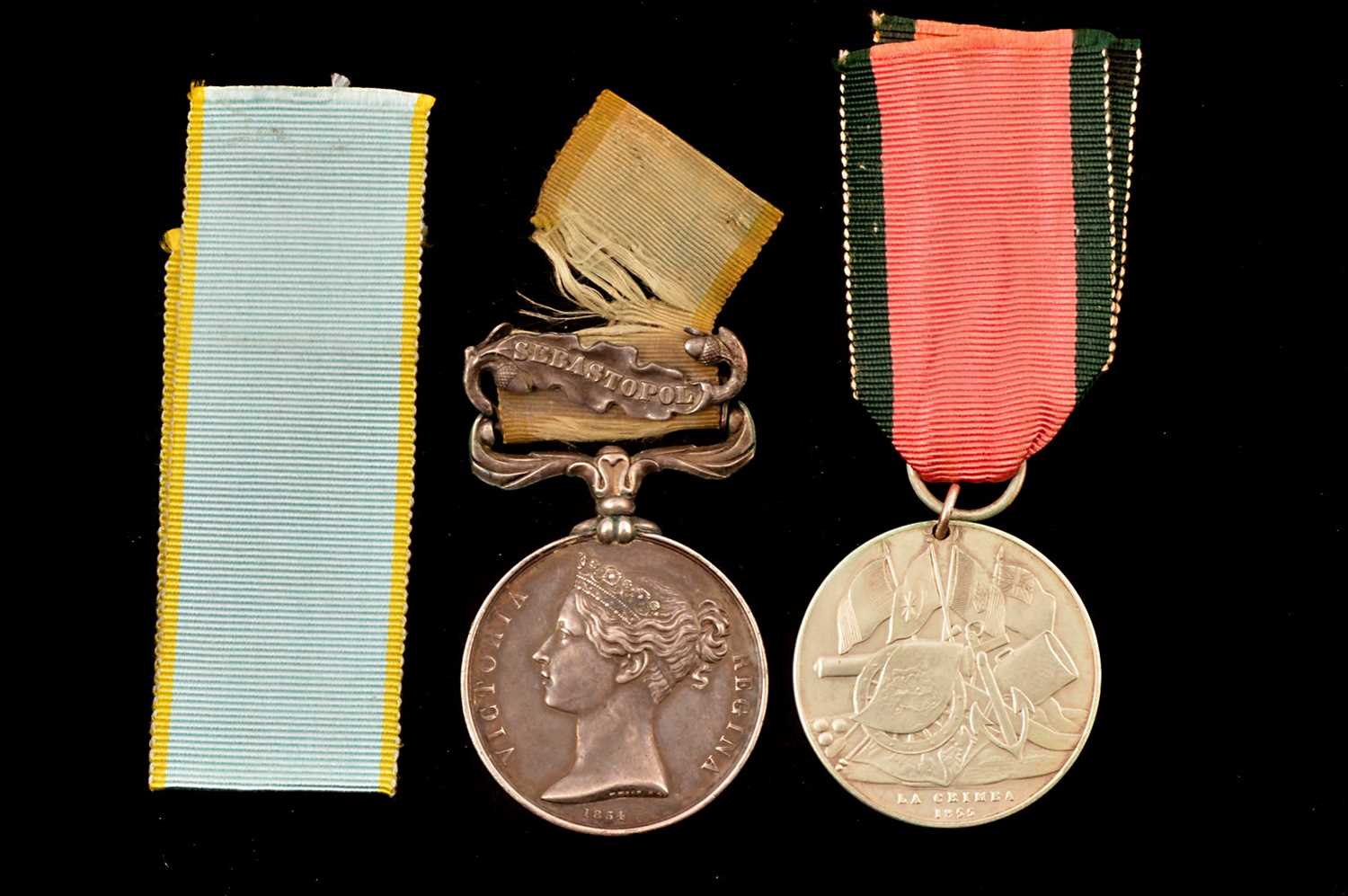 Lot 716 - A Royal Artillery Crimea Medal duo