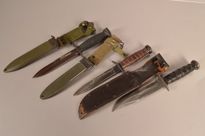 Lot 718 - A US Kabar fighting knife by Camillus