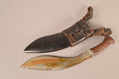 Lot 771 - A WWII Era Kukri knife