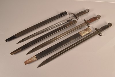 Lot 790 - A British 1907 Unit Marked Hook Quillion bayonet and scabbard