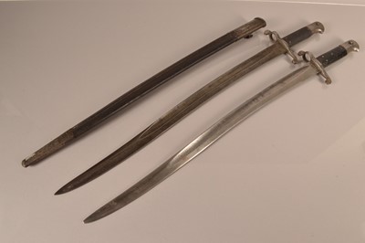 Lot 797 - An 1856 Whitworth bayonet and scabbard