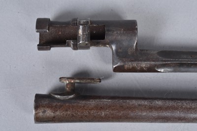 Lot 809 - A German Captured Russian M1891 socket bayonet