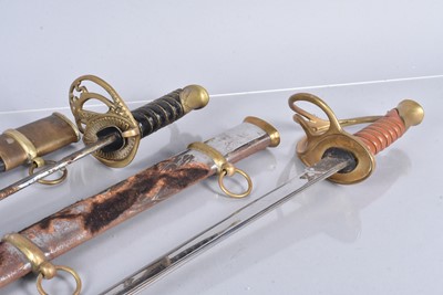 Lot 819 - Two Reproduction American CSA Officer's Swords