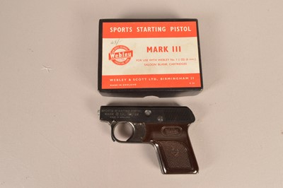 Lot 881 - A Webley Sports Starting Pistol Mark III