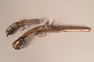 Lot 958 - Two Decorative Wall hanging pistols