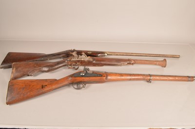 Lot 959 - Three Decorative wall hanger rifles
