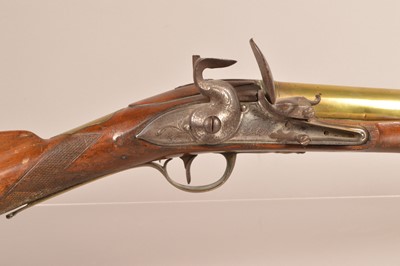 Lot 979 - A Brass Barrelled Flintlock Blunderbuss by Parker