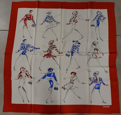 Lot 228 - A Chanel silk scarf