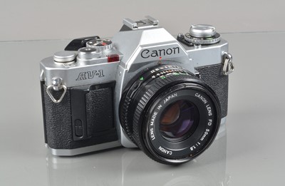 Lot 57 - A Canon AV-1 SLR Camera