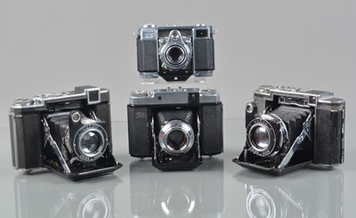 Lot 102 - Four Zeiss Ikon Folding Cameras