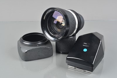 Lot 161 - A Sankyo Kohki Super Komura 45mm f/4.5 Lens and Zenza Bronica Accessories