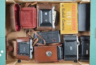 Lot 195 - A Tray of Folding Cameras