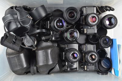 Lot 201 - Four Praktica SLR Cameras