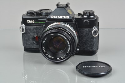 Lot 250 - An Olympus OM-2 Spot Program SLR Camera