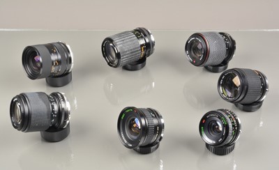 Lot 251 - A Group of for Olympus OM Mount Lenses