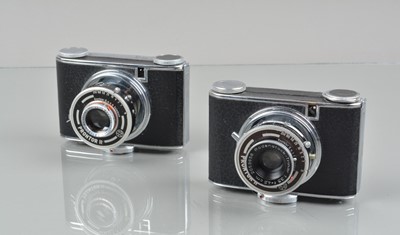 Lot 267 - Two Puck 3x4cm Roll Film Cameras