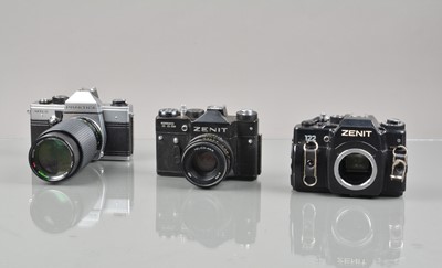 Lot 300 - Three Eastern Bloc SLR Cameras