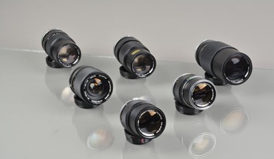 Lot 410 - A Group of Olympus OM Lenses