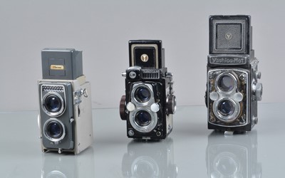 Lot 446 - Three TLR Cameras