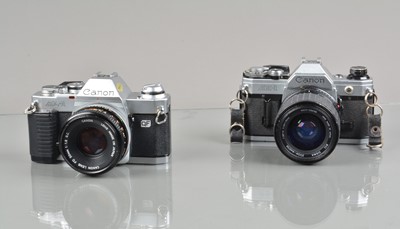 Lot 454 - Two Canon SLR Cameras