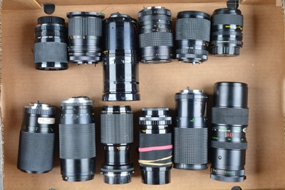 Lot 462 - A Tray of Zoom Lenses