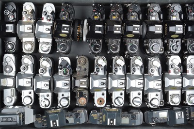 Lot 493 - A Tray of Canon SLR Camera Bodies