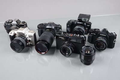 Lot 497 - A Group of SLR Cameras