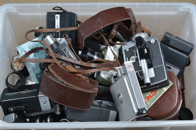 Lot 513 - A Crate of 8mm Cine Cameras