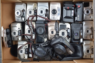 Lot 534 - A Tray of Pentax Compact Cameras