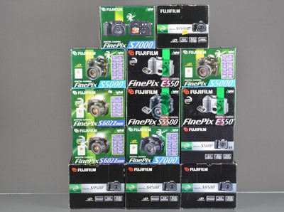 Lot 544 - A Group of Fuji FinePix Digital Cameras