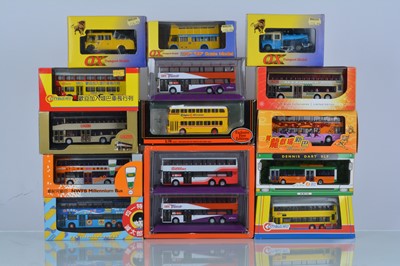 Lot 7 - 1:76 Scale Far Eastern Die Cast Buses and Recovery Vehicles (14)