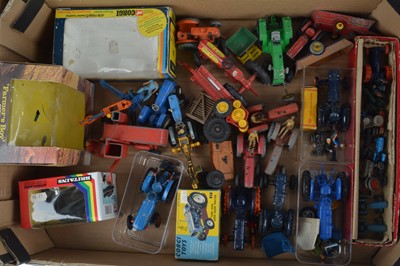 Lot 126 - Postwar and Modern Diecast and Other Playworn Tractors and Farm Machinery (30+)