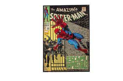Lot 216 - Marvel & DC Comic Book Style Wall Art