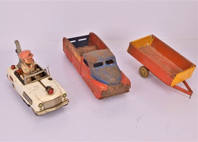 Lot 247 - Nomura battery operated Emergency Truck Mark Van and Mettoy Trailer (3)