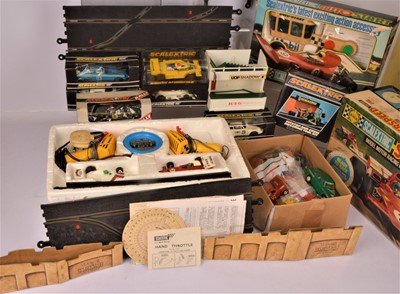 Lot 256 - Scalextric C547 Set additional Cars Track and Accessories (qty)