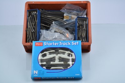 Lot 306 - Large collection of N gauge track by Peco